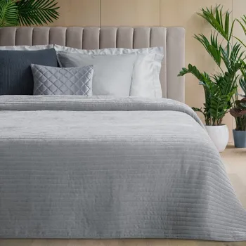 Přehoz na lůžko Přehoz GLORI stříbrný