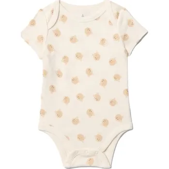 Dětské body GAP V-JAPAN PRINT 6-12M Béžová