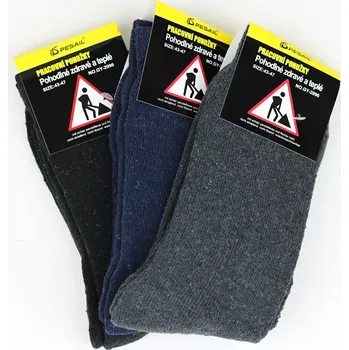 PESAIL Pánské pracovní ponožky 3 páry Velikost: 43 - 47