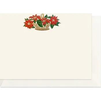 Vánoční dekorace Karta Vánoční hvězda v košíku