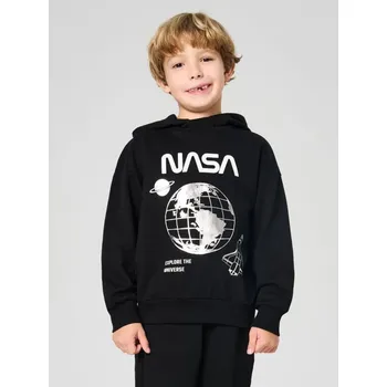 Chlapecká mikina Sinsay - Mikina s potiskem NASA - černá - 102FC-99X - 102FC-99X-116