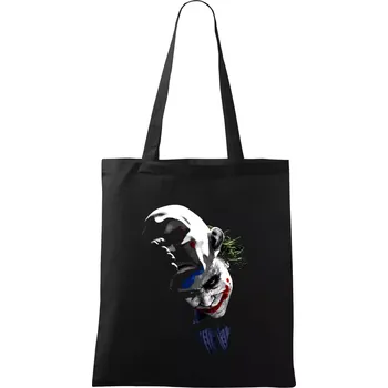 Joker - hlava - Taška bavlněná - 42 x 38 cm ( Černá )