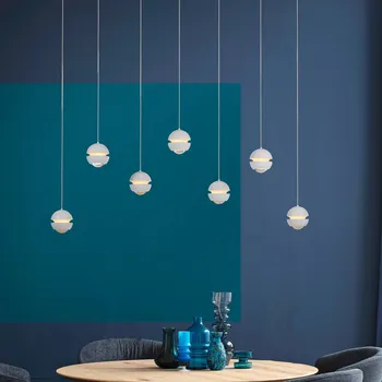 Schöner Wohnen LED závěsné světlo Lini bílá, 7 ramen, 3 000 K - Baldachin – délka 90 cm, šířka 30 cm, výška 7 cm 7 x 4,5 W LED - Doprava zdarma
