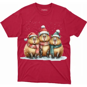 Meeboo dětské tričko červené bavlna velikost 140