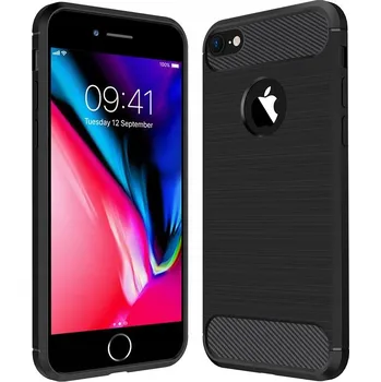 Pouzdro na mobilní telefon Zadní Kryt pro Apple iPhone 7 Plus / iPhone 8 Plus PANCERNE CARBON CASE černý