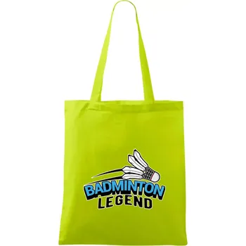 Badminton legend - Taška bavlněná - 42 x 38 cm ( Limetková )