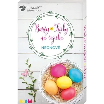 Velikonoční dekorace Sada na zdobení vajíček neonová 5 barev. Neonové kraslice, velikonoční Velikonoce