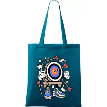 Lukostřelba komiks - Taška bavlněná - 42 x 38 cm ( Petrolejová )