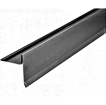 Závětrná lišta klasik s odkapem r.š.250mm pozinkovaná Lakovaná RAL 7024 šedá grafit s folií dl.2m