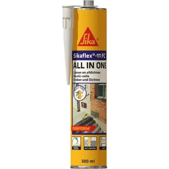Průmyslové lepidlo Tmel jednosložkový Sikaflex 11FC+ Purform červený - 300 ml (Sikaflex-11 FC Purform je 1-komponentní flexibilní lepidlo a tmel vytvrzující vlhkostí. Použití: Vnitřní a vnější víceúčelové lepení a těsnění spár. K lepení konstrukčních prvků a stavebních)