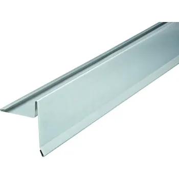 Závětrná lišta klasik s odkapem r.š.250mm Al Hliník přírodní dl.2m