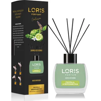 Aroma difuzér Osvěžovač vzduchu Loris pačuli & bergamot s tyčinkami 120 ml