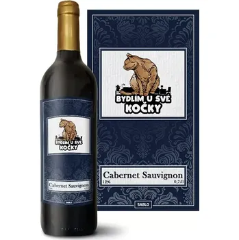 Víno Sablio Červené víno Bydlím u své kočky: 0,75 l