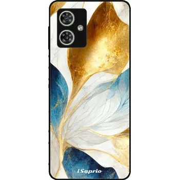 Pouzdro na mobilní telefon Lesklý kryt iSaprio pro Motorola Moto G54 5G - Blue Leaves (Lesklý obal, elegantní kryt a pouzdro iSaprio Exclusive na mobil Motorola Moto G54 5G - Blue Leaves - luxusní vzhled, pružné boky z TPU, kompletní ochrana hran a fotoaparátu, česká výroba)