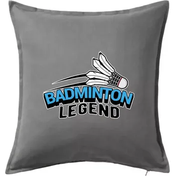 Polštář Badminton legend - Polštář 50x50 - 50x50 - Pouze potah ( Tmavě šedý melír )