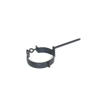 Střecha Objímka svodu pozink Lakovaný RAL 7016 antracit ⌀120mm - zatloukací trn FeZn 200mm