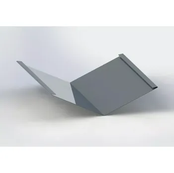 Úžlabí klasik r.š.400mm Hliník Al Lakovaný RAL 7016 antracit dl.2m