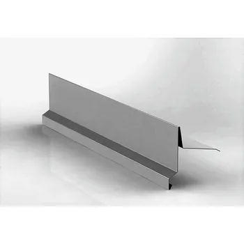 Střecha Závětrná lišta r.š.250mm klasik horní s okapnicí pozink FeZn Lakovaný RAL 9007 stříbrná tmavá s folií 2m