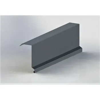 Závětrná lišta vrchní s okapnicí r.š.200mm Al Hliník 0.7mm STORM RAL 7016 antracit dl.2m ( povrch.úprava STORM)