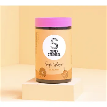 Glazura v prášku zlatá - gold glimmer 175g - Super Streusel