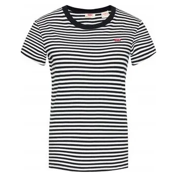 Dámské oblečení Tričko Levi's Perfect T-Shirt - Raita Stripe S