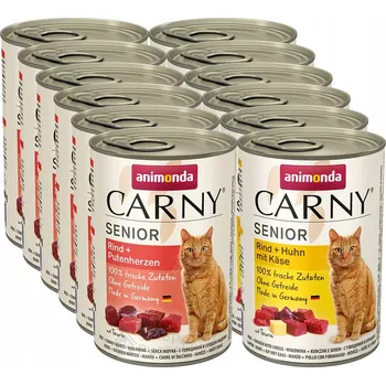 Krmivo pro kočku Animonda KOT Carny Senior mix chutí konzerva SADA 24x400g