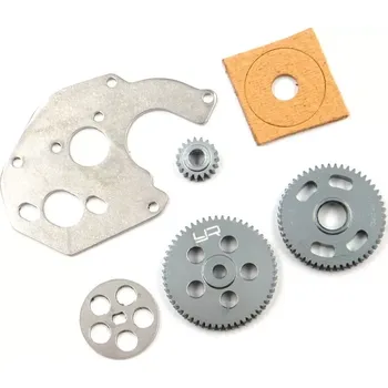 RC náhradní díl Yeah Racing Převodovkové a čelní ozubené kolo s deskou motoru (0,3M,19T/51T/59T) pro Axial SCX24