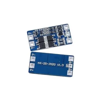 Ochranný obvod a balancér pro 2 Li-Ion články 18650 proud do 10A