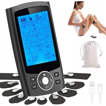 Masážní přístroj ELEKTROSTIMULÁTOR MASÁŽ SVALŮ STIMULACE ELEKTROLÉČBA TENS EMS 36 REŽIMŮ