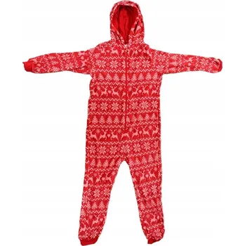 Dámský overall Dámský vánoční overal CHRISTMAS ONESIE Červený - Velikost: L