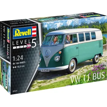 RC model letadla Corfix Plastic ModelKit auto 07675 - VW T1 Bus (1:24)