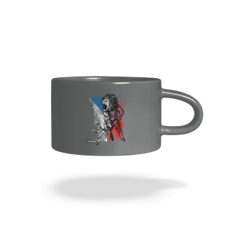 Bastard Hokejový lev hrnek makronka Grey Macaron