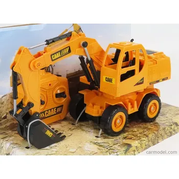 RC model auta Re-el toys Case-ih Titan Escavatore Gommato - Tractor Excavator 1999 1:24 Žlutá Černá