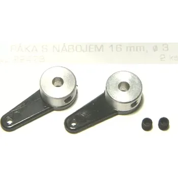 RC náhradní díl MP Jet 2247 páka s náb.16mm pr. 3mm, 2ks
