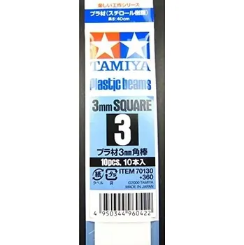 RC náhradní díl Tamiya 108/70130 Profil Plast 3 mm "Hranol", 40cm, 10ks