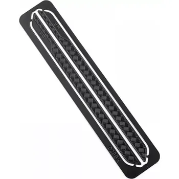 RC model Yeah Racing Nerezové nášlapné plechy nášlapů pro TRX-4M Land Rover Defender a Bronco, černé