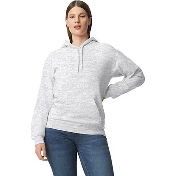 Dámská mikina Gildan Unisex mikina s kapucí GSF500 Ash Grey (Heather) L