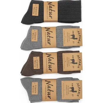 Pánské ponožky Ponožky WiK 100 Alpaca dámské vzor 38 A'3 35-42 béžovo-grafitová 35-38