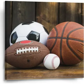Obraz Sablio Obraz Sportovní míče - 50x50 cm