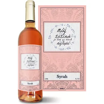 Víno Sablio Růžové víno Můj tatínek je ten ze všech nejlepší: 0,75 l