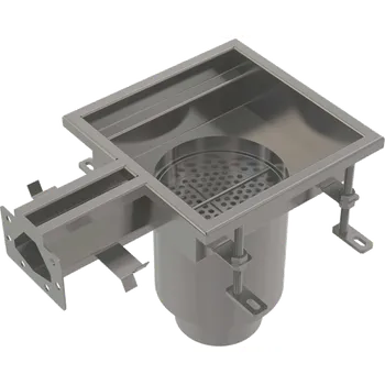 Stavebniny Alca Průmyslová štěrbinová vpust koncová 250×250, nerez AISI 316L APR7-2321-20