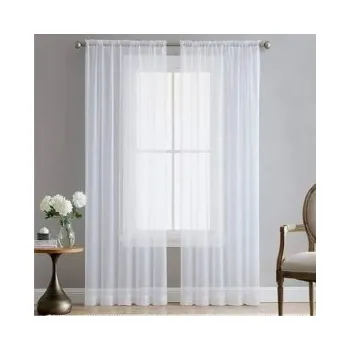 Závěs Firana 140/220 cm s gumkou - bílá