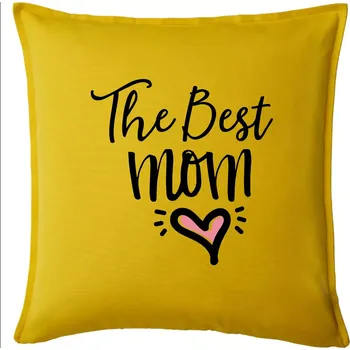 Polštář Best mom pod sebou - Polštář 50x50 - 50x50 - Pouze potah ( Žlutá )