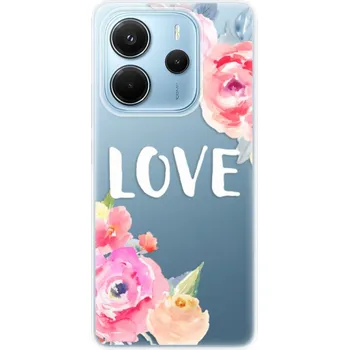 Pouzdro na mobilní telefon Silikonový obal iSaprio - Xiaomi Redmi Note 14 4G - Love (Silikonový obal, kryt a pouzdro iSaprio - Xiaomi Redmi Note 14 4G - Love - stylová ochrana telefonu, pružný TPU materiál, odolný UV potisk, česká výroba)