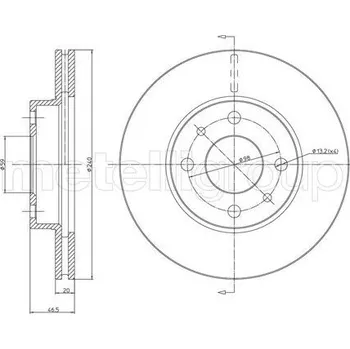 Brzdový kotouč Brzdový kotouč CIFAM (800-157)