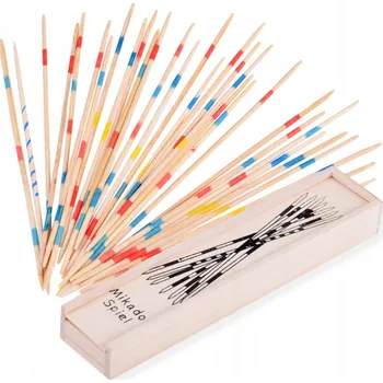 Dřevěná hračka MIKÁDO DŘEVĚNÉ HRA V KRABIČCE DOVEDNOSTNÍ