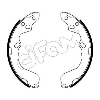 Brzdová čelist Sada brzdových čelistí CIFAM (153-212)