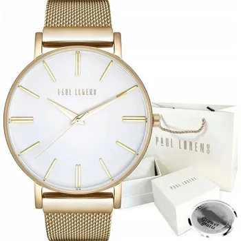 Hodinky Zlaté Dámské Hodinky Paul Lorens s gravírováním + Dárková krabička a taška!