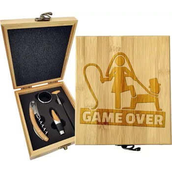 Víno Sablio Dárková sada na víno Game over: 147×168×49 mm