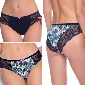 Dámské spodní prádlo LAMA 1553BI Dámské kalhotky kalhotky bavlněné BIKINI 2-BALENÍ - M